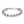 Load image into Gallery viewer, 10MM Alternate Diamond Patterned Belcher Bracelet (White Gold Filled)