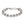 Load image into Gallery viewer, 10MM Alternate Diamond Patterned Belcher Bracelet (White Gold Filled)
