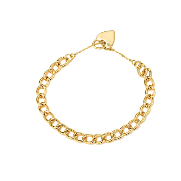 HEART LOCK BRACELET (Gold Filled)