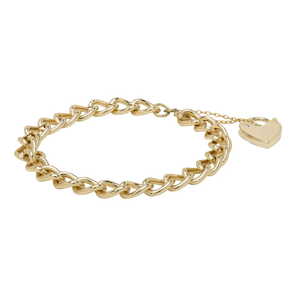 HEART LOCK BRACELET (Gold Filled)