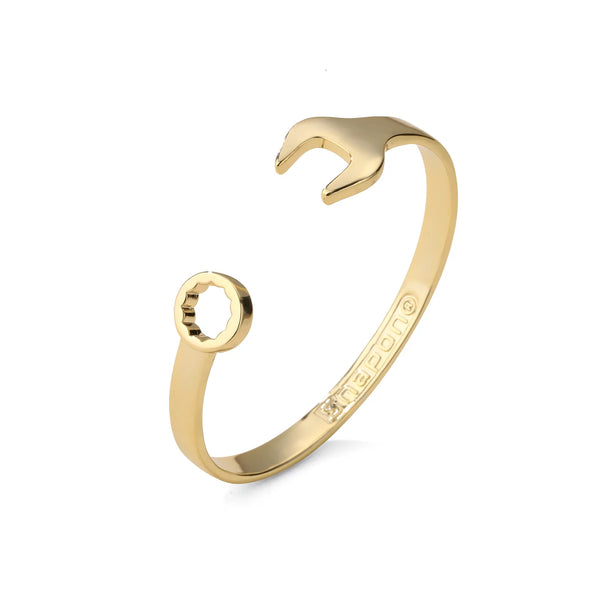 Spanner Wrench Bracelet - Adjustable (Gold Filled)