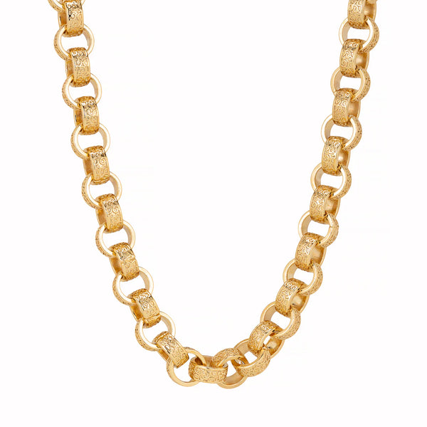 XL Ornate Belcher Chain (Heavy) - 24 Inch (Gold Filled)