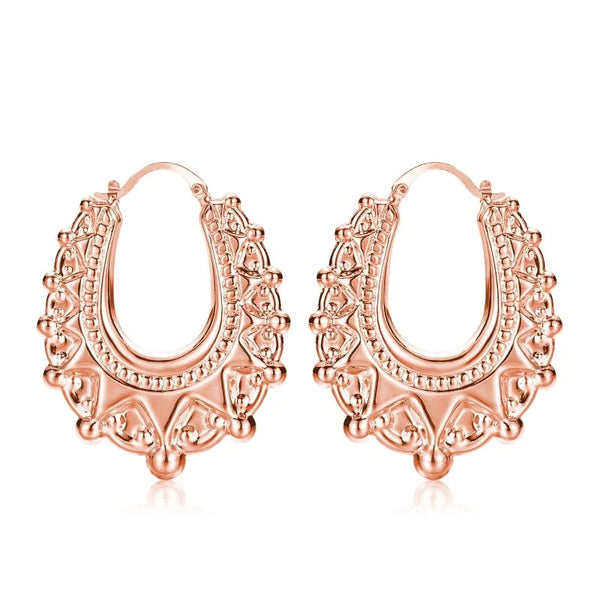 35MM Gypsy Creole Earrings (Rose-Gold Filled)