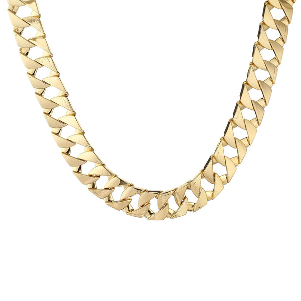 27MM Bark Cuban chain (Gold Filled)