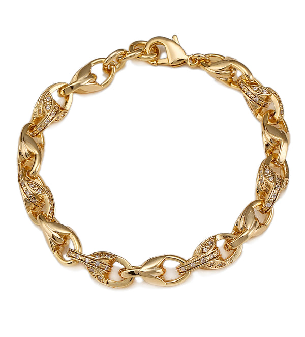 Diamond Tulip BRACELET (Gold Filled)