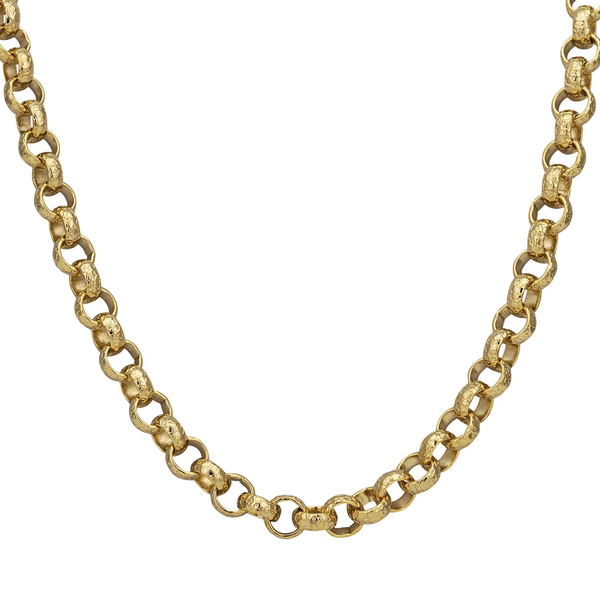 8MM Patterned Belcher chain (Gold Filled)