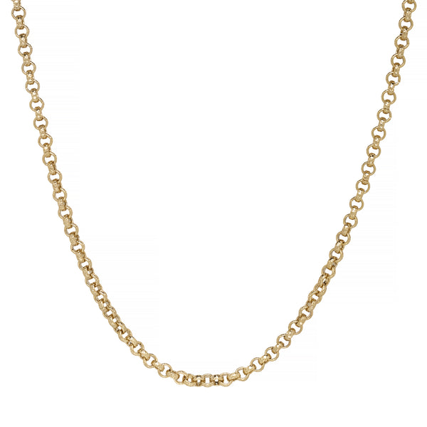 4MM Patterned Belcher chain (Gold Filled)