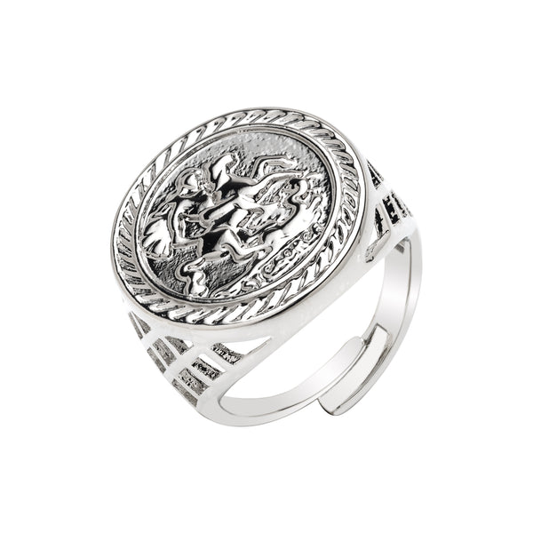 St George Ring (Silver Filled)
