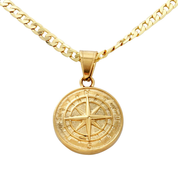 Gold Filled Compass Pendant