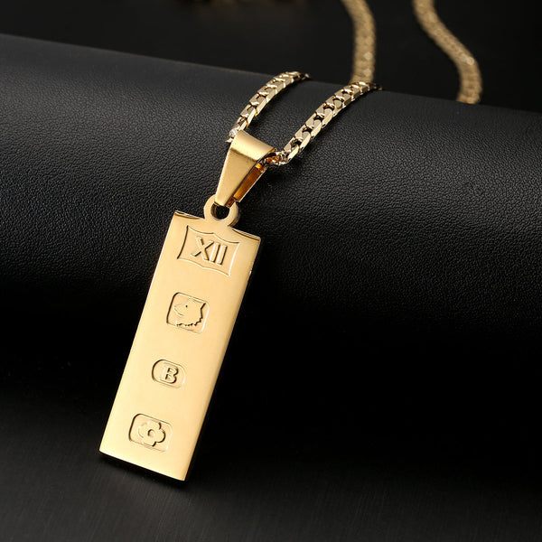 Ignot Pendant (Gold Filled)